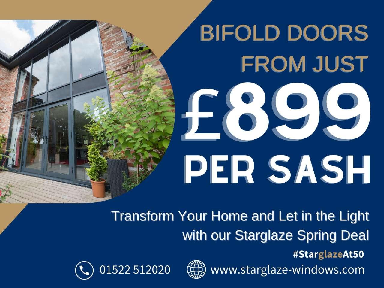 Upgrade your space with stylish bifold doors!