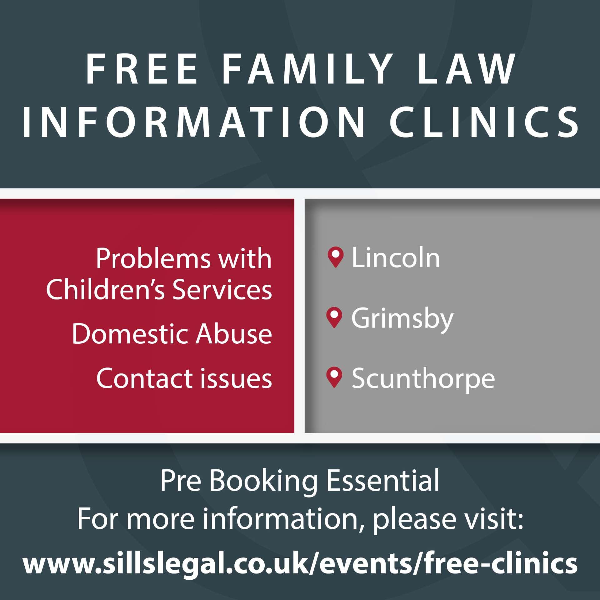 Free Family Law Information Clinics → bookings now being taken