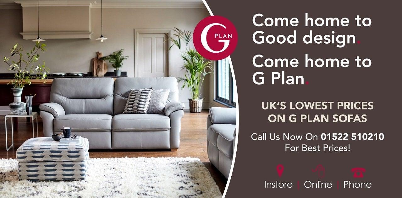 We are the official Main Stockists of G Plan furniture and we are specialists in the G Plan Sofas brand
