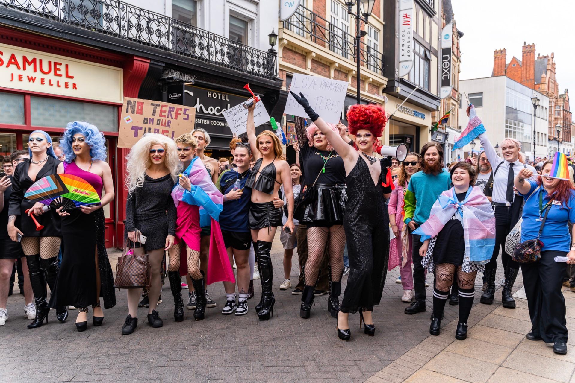Lincoln stands united ❤️🌈: Counter-protest drowns out anti-trans activists