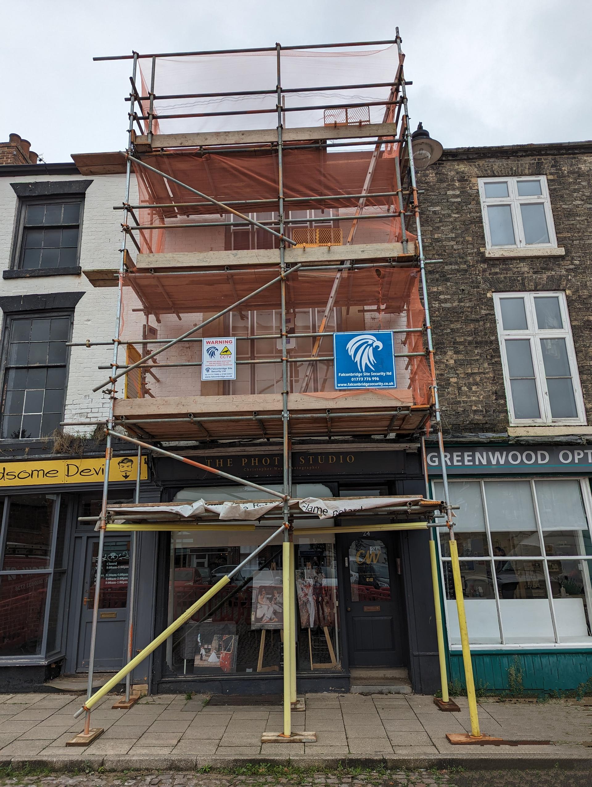 Construction work begins on historic building in market town